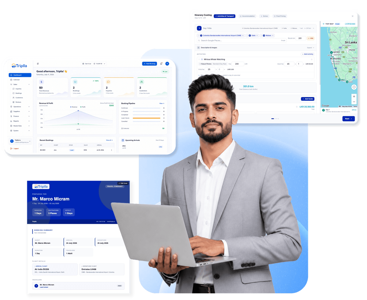 Triplla dashboard preview